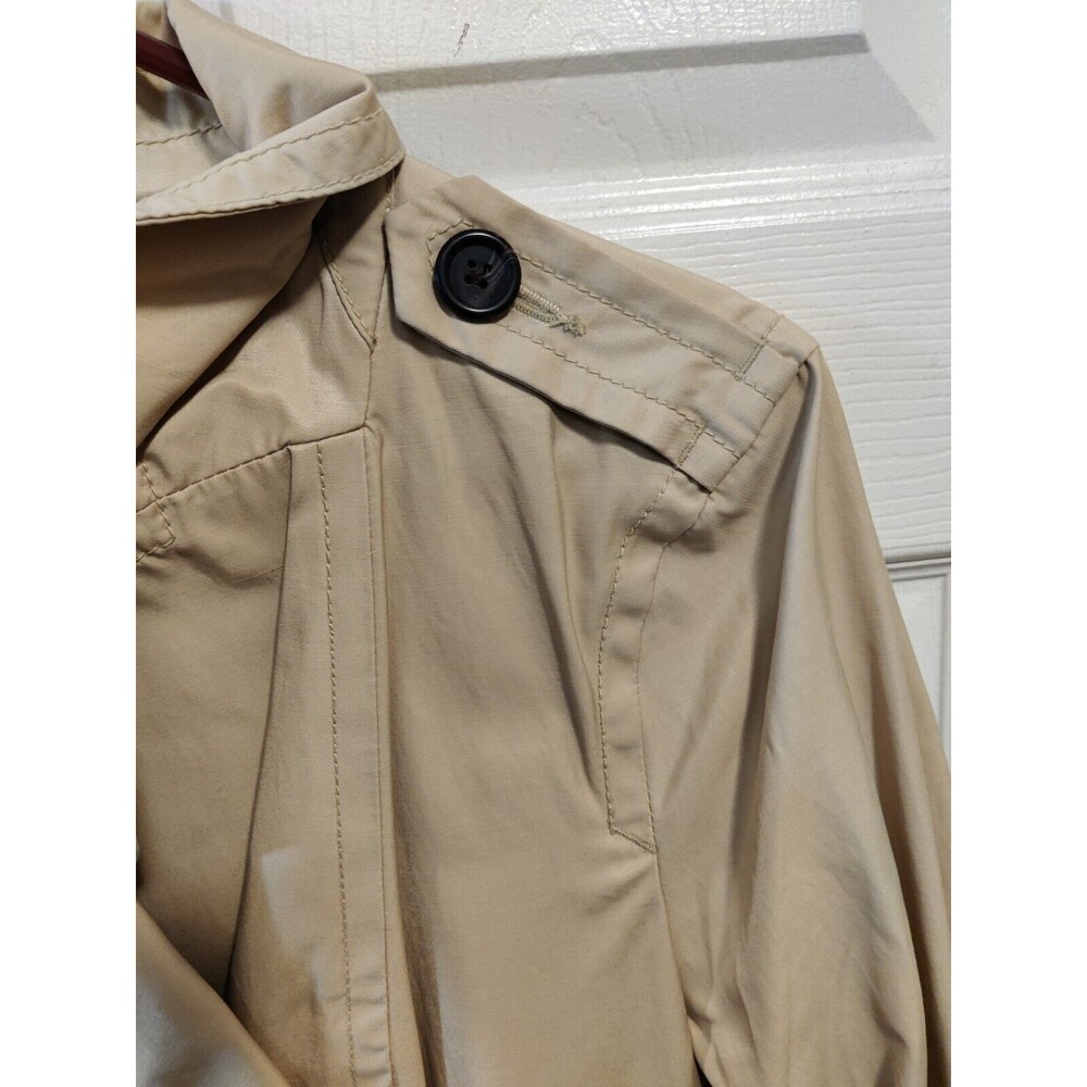 St. Johns Bay Double Breasted Lightweight Khaki Jacket / Women's L/ Nice / S57 - Picture 3 of 10